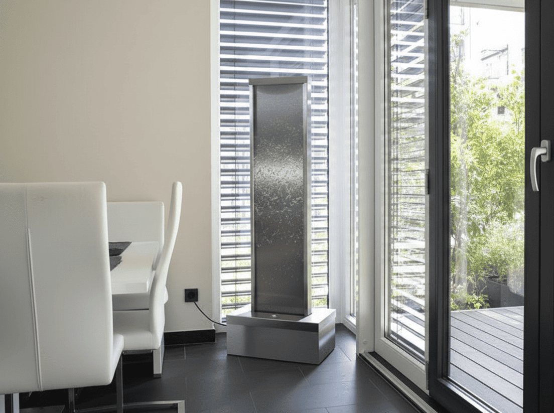 Edelstahl Wasserwand Indoor
